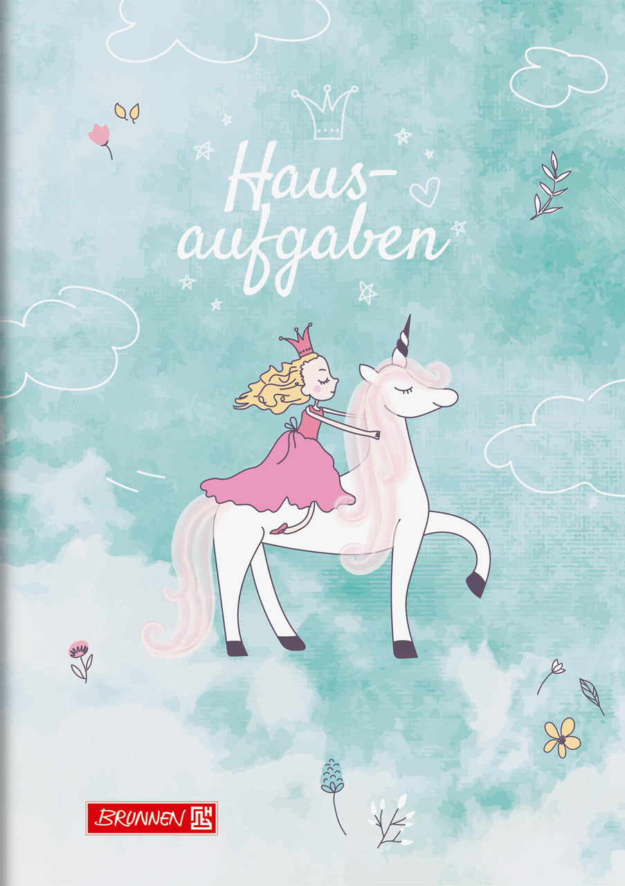 Brunnen-Hausaufgabenheft-A5-grundschule-pfiffig-Einhorn-Prinzessin-1046807842-lafueliki