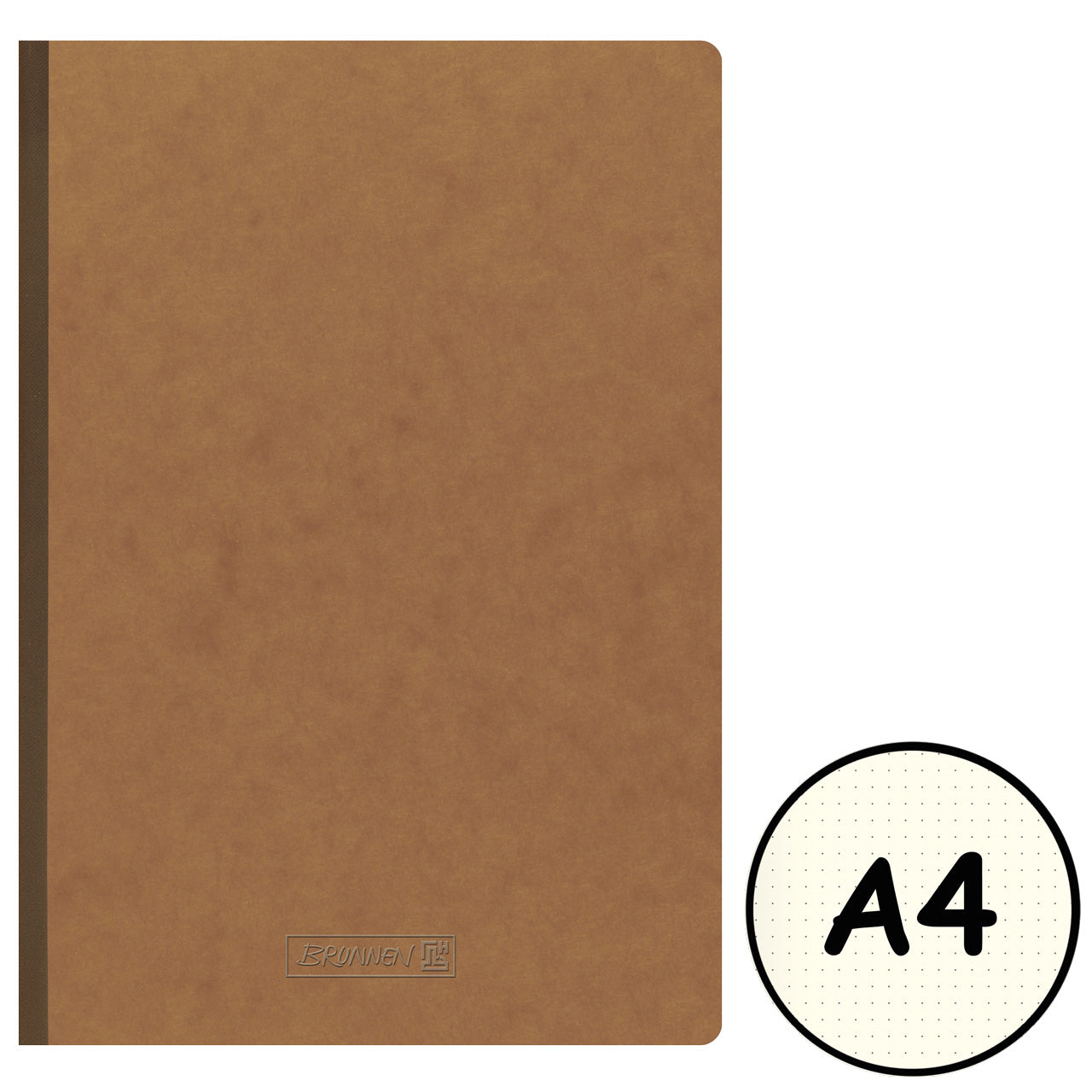 Brunnen-Kladde-FACT-plus-A4-braun-dotted-104347370-kaufen-lafueliki