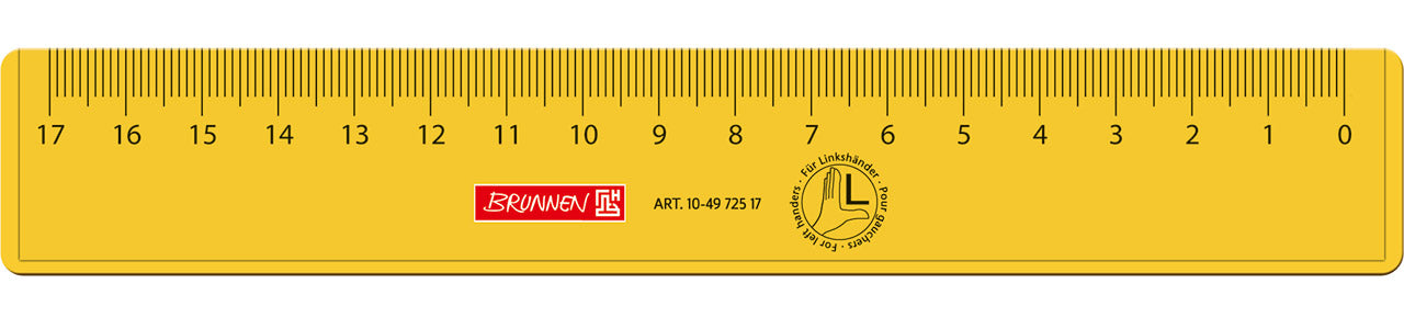 Brunnen-Linkshaender-Lineal-17-cm-gelb
