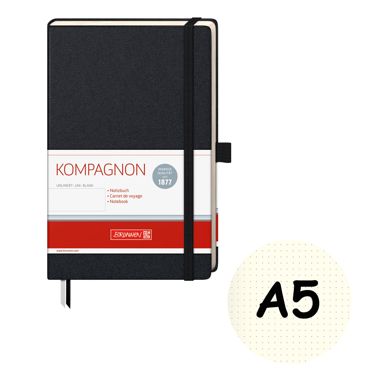 Brunnen-Notizbuch-A5-Kompagnon-dotted-schwarz-kaufen-105522605-lafueliki
