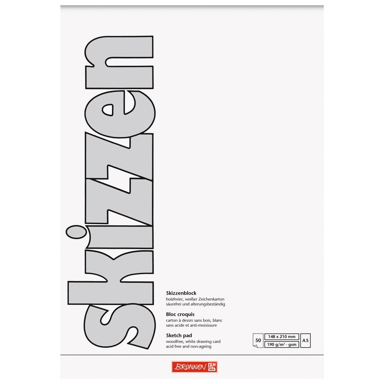 Brunnen-Skizzenblock-A5-blanko-50-Blatt-190g-papier-Block-1047555-kaufen-lafueliki