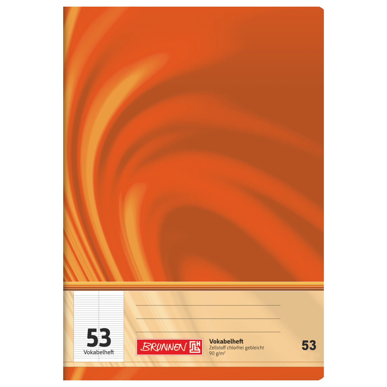 Brunnen-Vokabelheft-A5-53-2-spalten-orange-kaufen-lafueliki