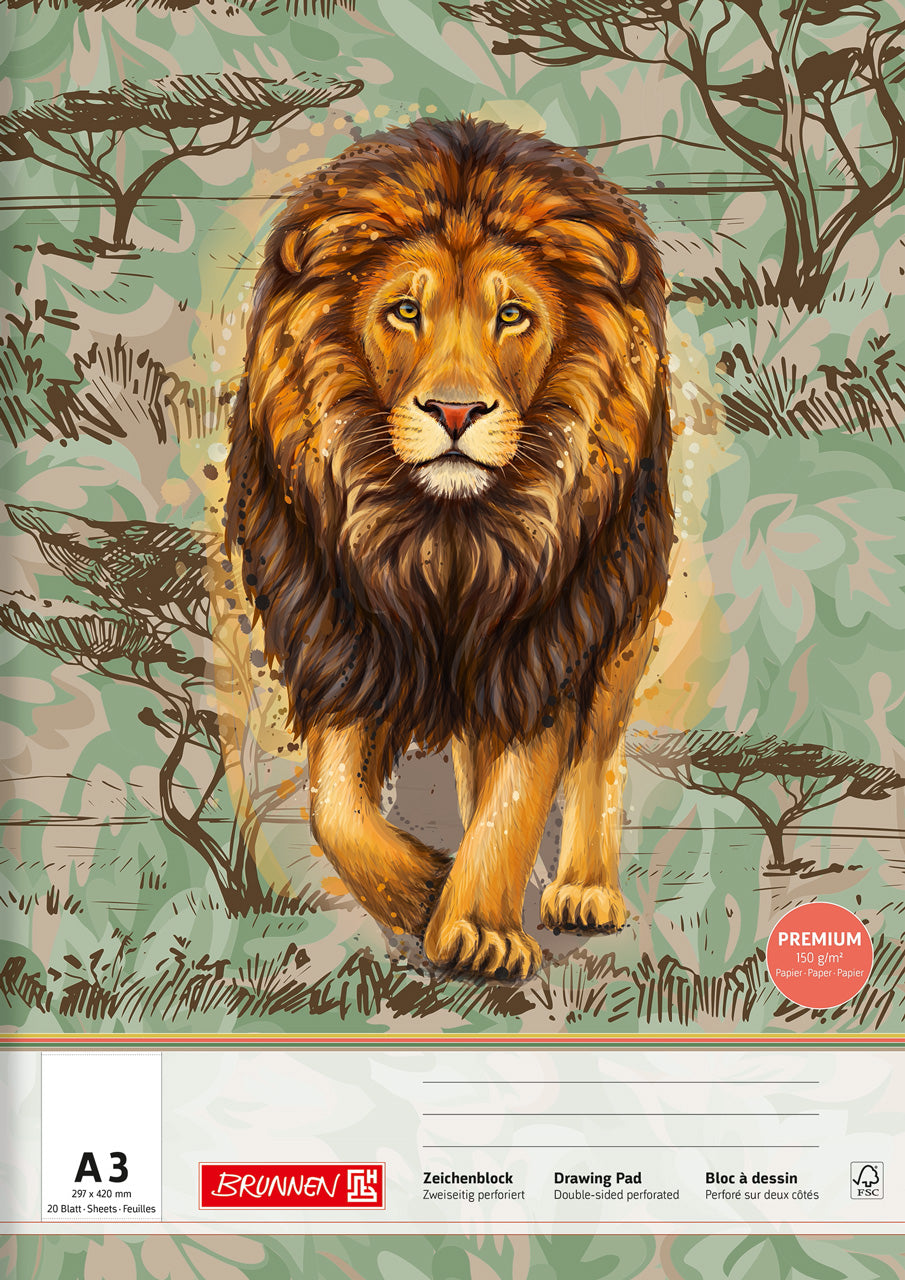 Brunnen-Zeichenblock-A3-Loewe-Safari-World-Malblock-1047932221-lafueliki