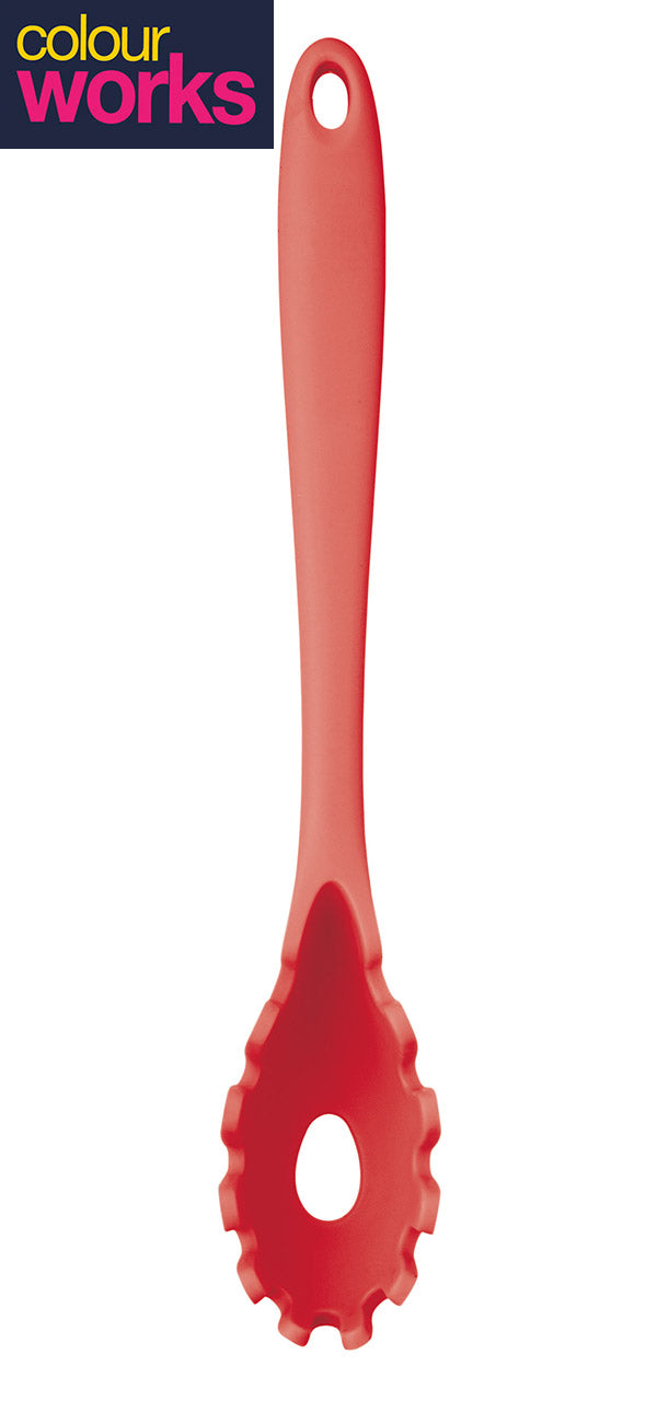 Colourworks-Spaghetti-Nudelloeffel-rot-28-cm-CWSPAGRED