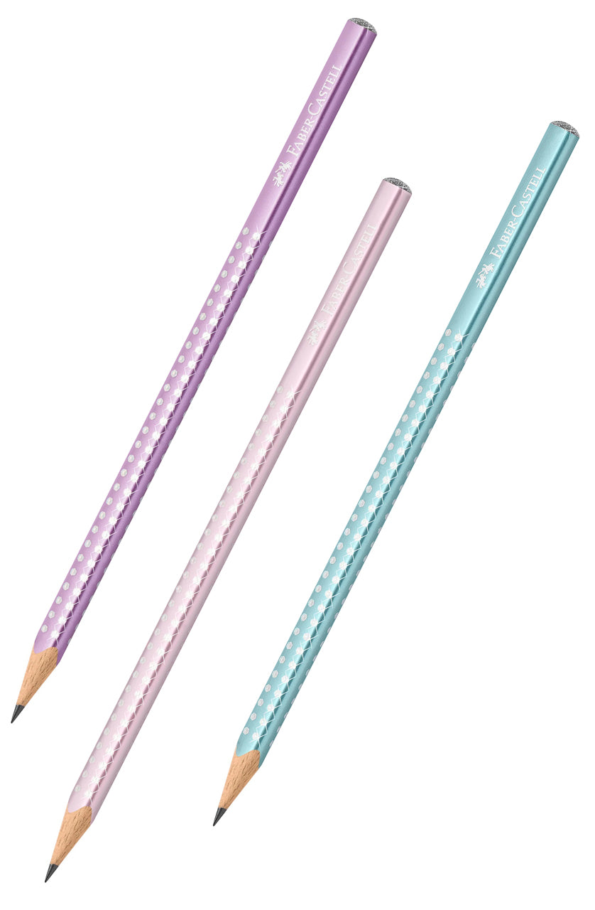 FABER-CASTELL-Bleistift-Sparkle-metallic-Grip-2001-lila-rose-tuerkis-duenn-online-kaufen-lafueliki