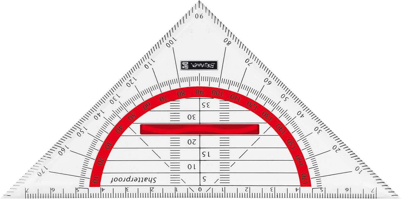 Geodreieck-farbig-rot