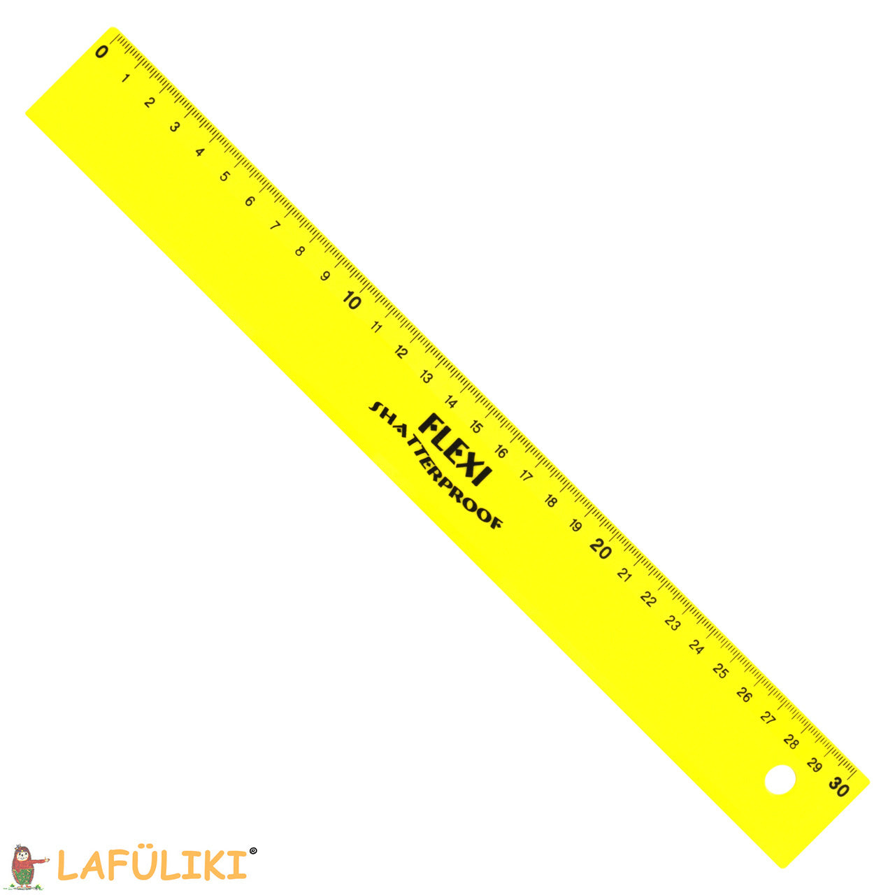 KUM-Kunststoff-Lineal-30cm-2011639-gelb-Schullineal-rechtshaender-lafueliki