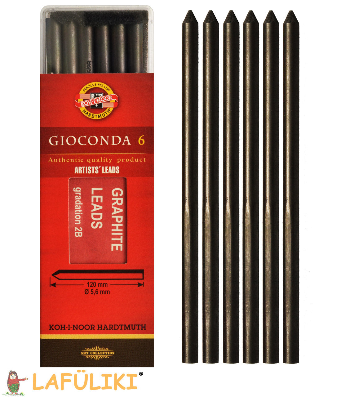 Koh-I-Noor-Bleistiftmine-5-6-mm-6er-2B-120-lang-kaufen
