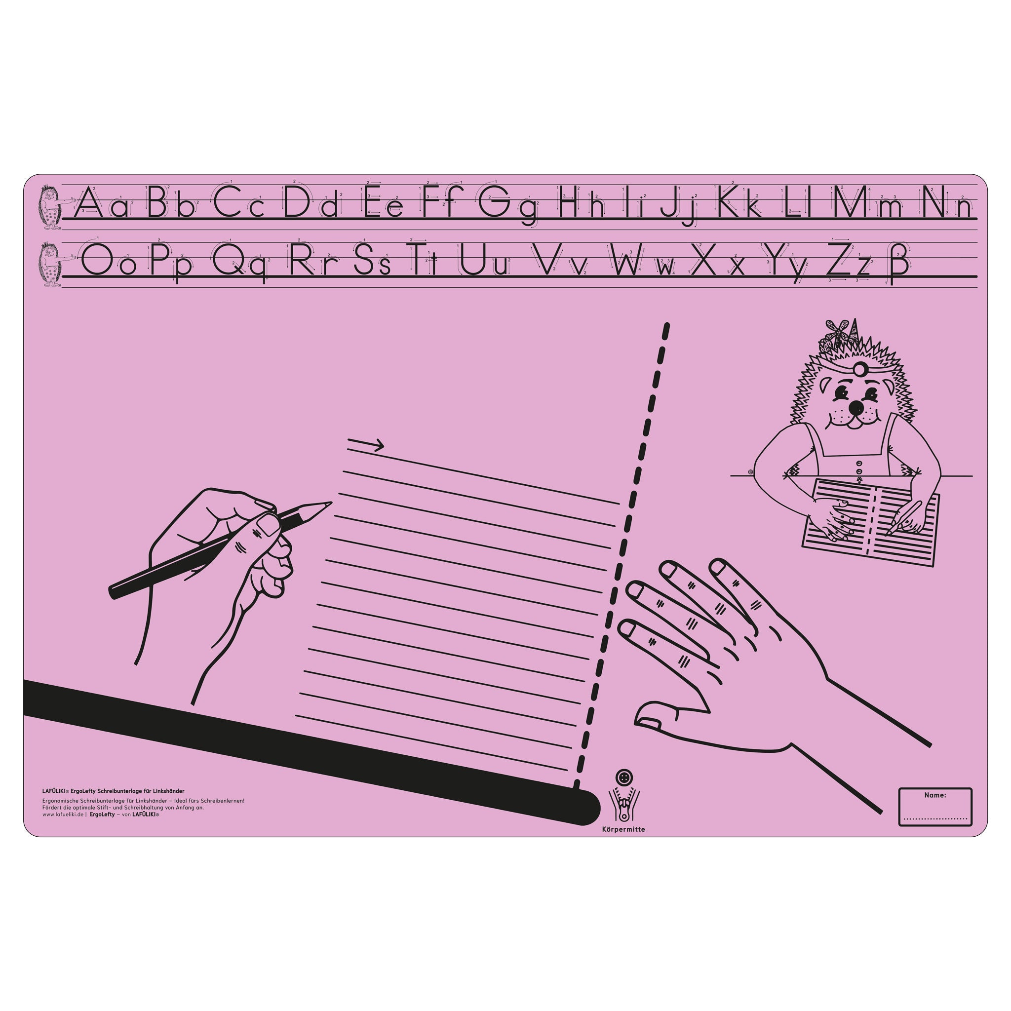 LAFueLIKI-ErgoLefty-Schreibunterlage-Linkshaender-hellrosa-sinnvoll-Kinder-grundschule-3700-shop-kaufen
