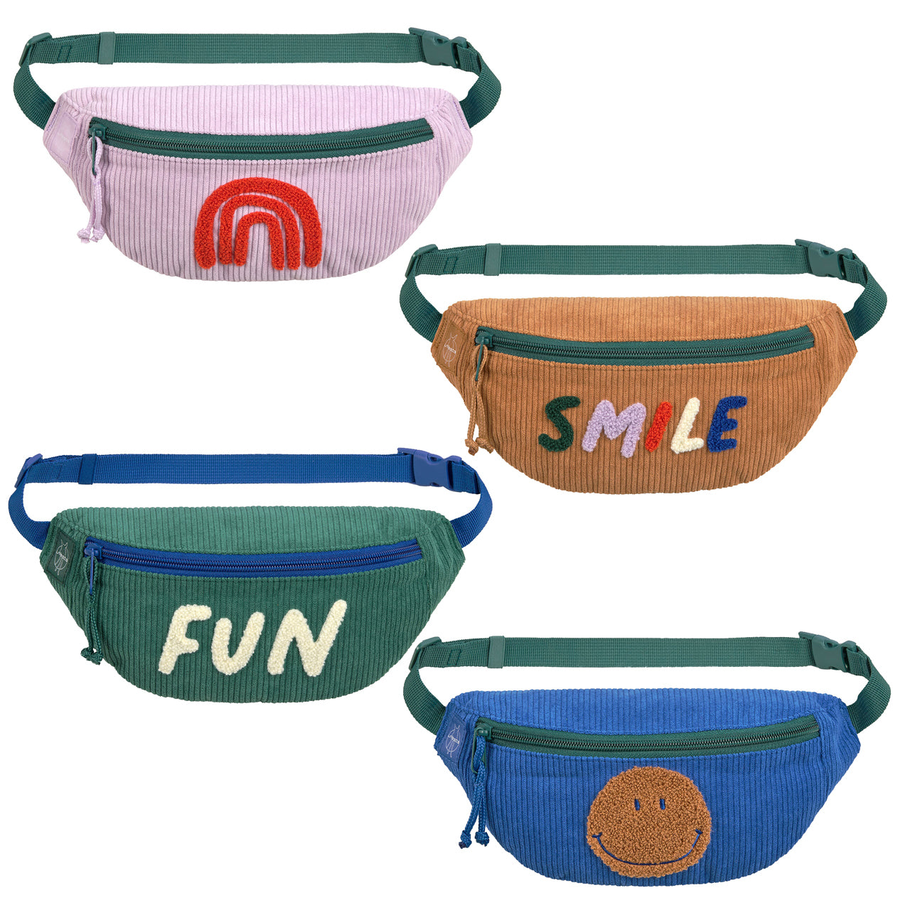 Lässig Kinder Bauchtasche Cord - Little Gang