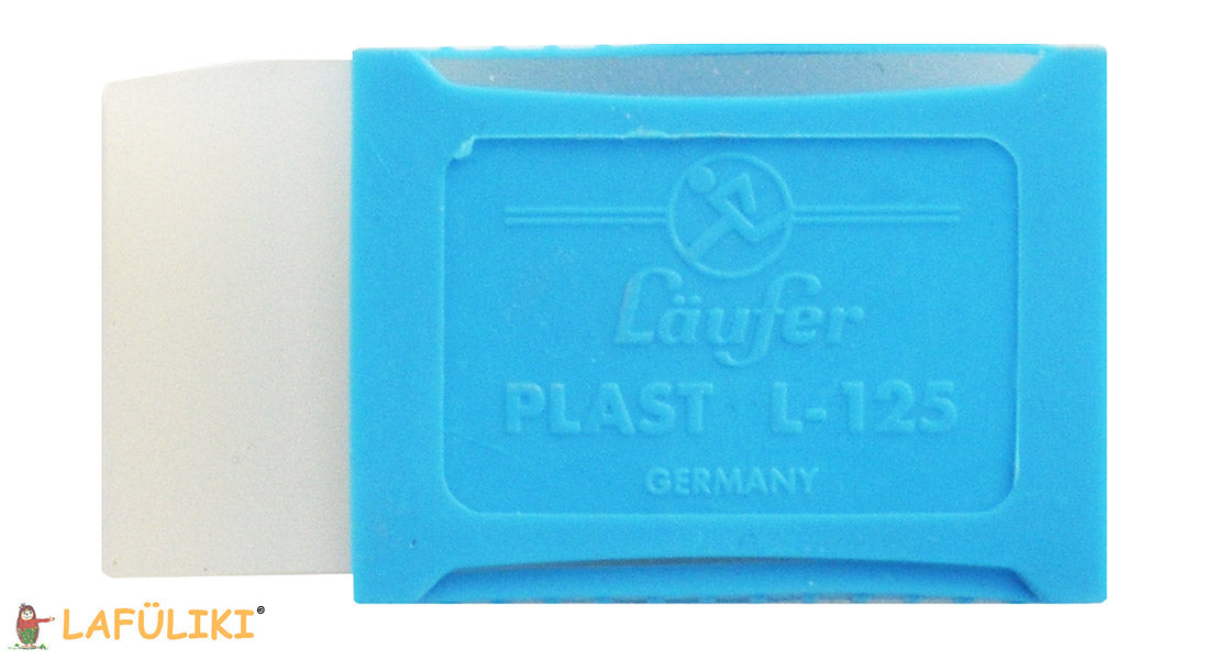 Laufer-Kunststoff-Radierer-PLAST-0120-transparent-oben