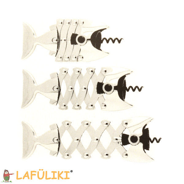 Linkshaender-Design-Korkenzieher-Original-Fisch-beispiel
