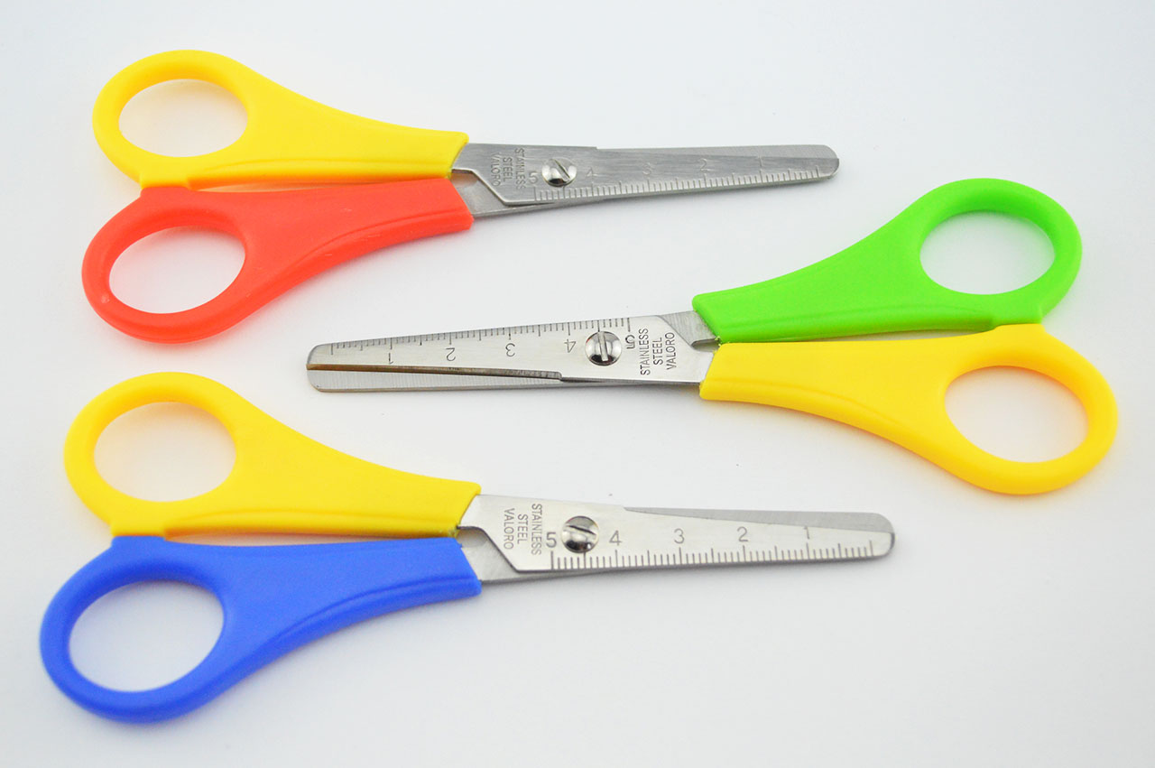 Linkshänder Bastelschere abgerundet 13 cm