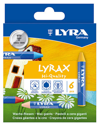 Lyrax-Wachs-Riesen-dreifl-6er-Set-wachsmaler