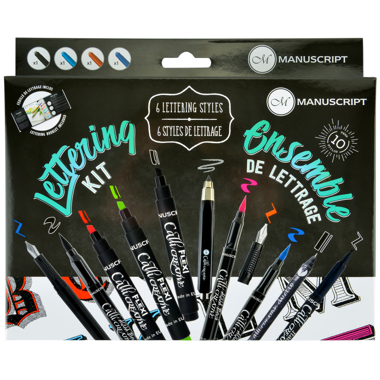 Manuscript-Kreativ-Set-Handlettering-16-teilig-MC172-ovp-lafueliki