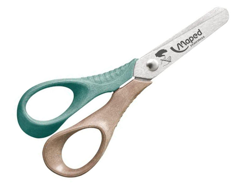 Maped-Linkshaender-Vorschule-Bastelschere-rund-12cm-wood-Schere-lafueliki