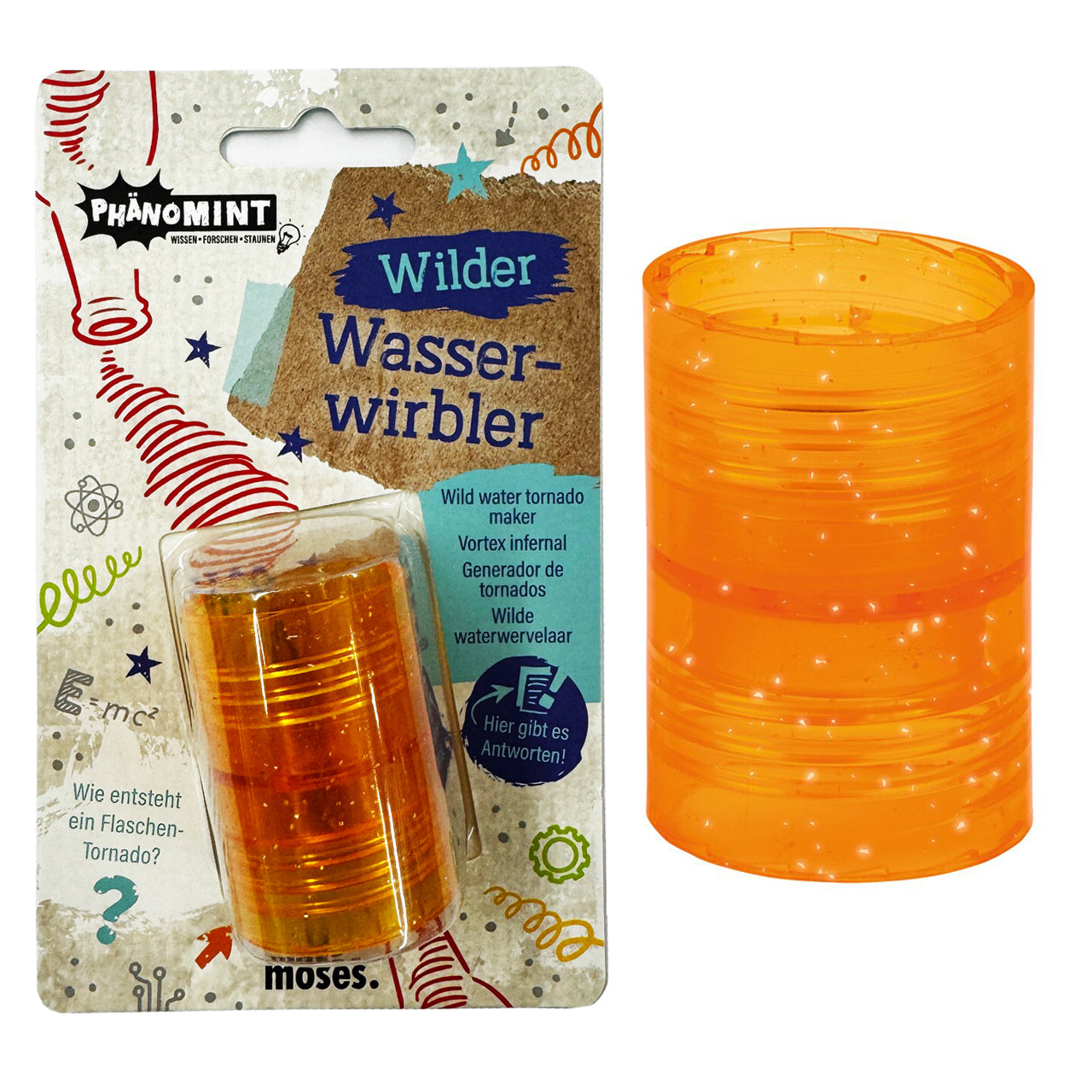 Moses-Verlag-Wasserwirbler-Tornado-Tube-orange-Flaschenverbinder-30323-online-kaufen-lafueliki