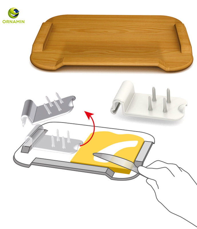 Ornamin 2er Set - Essbrettchen + Zubereitungshilfe