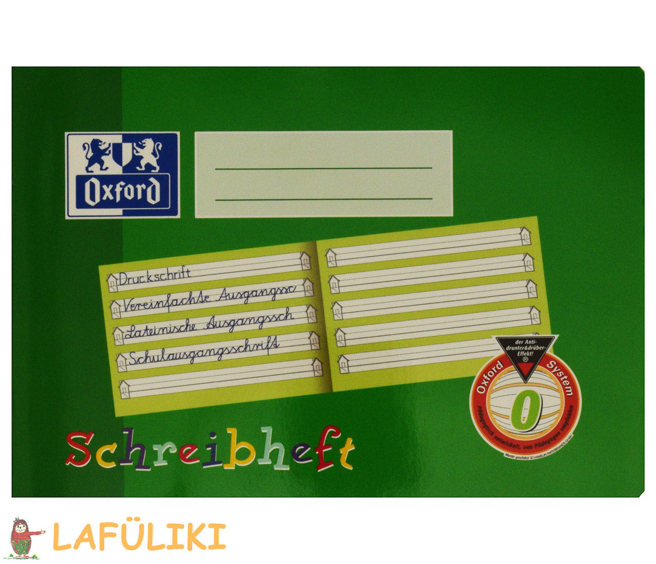 Oxford-Schreiblernheft-Linie-0-DinA5-quer-lafueliki
