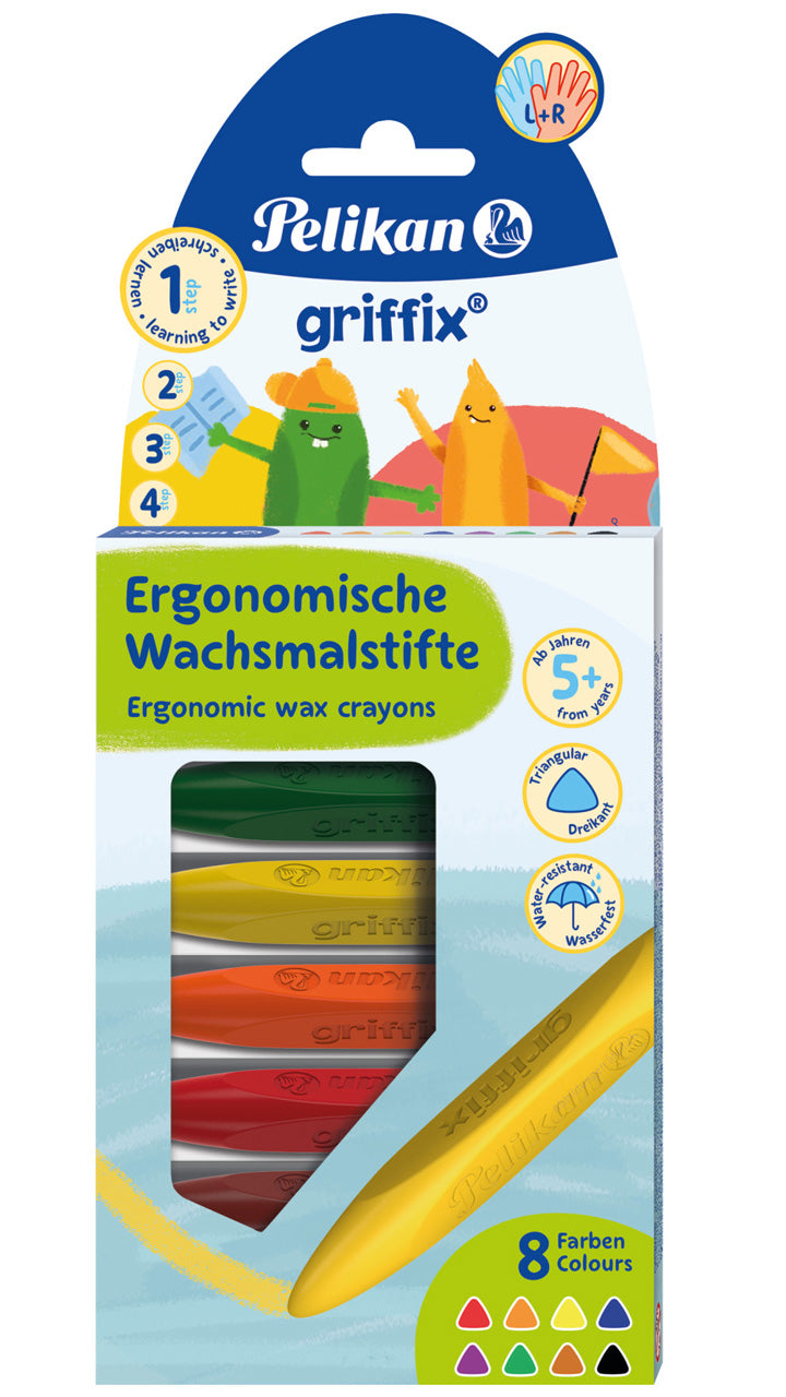 Pelikan-Griffix-Wachsmalstifte-8er-Set-Wasserfest-700832-Stufte-1-lafueliki