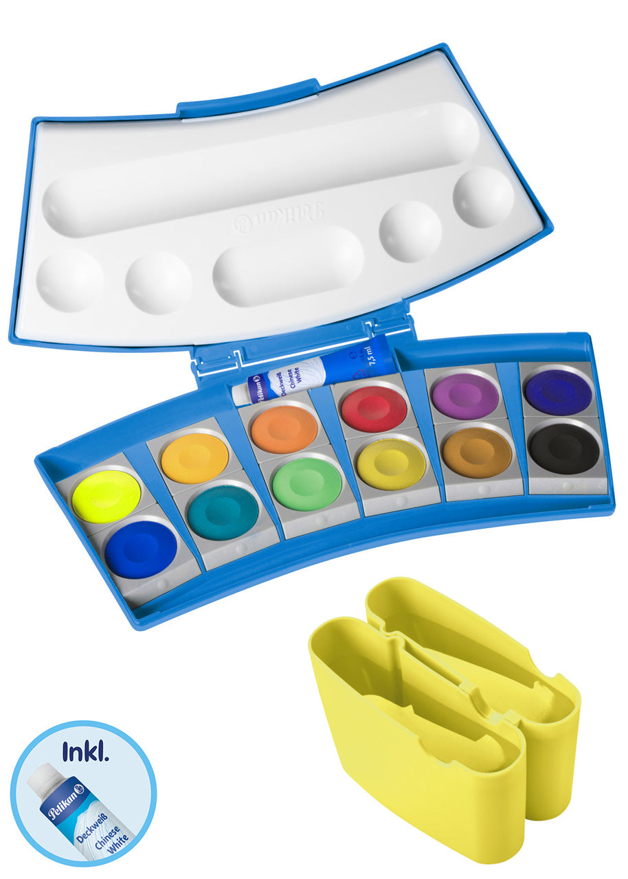 Pelikan-ProColor-12er-Deckfarbkasten-farbkasten-gelb-blau-701204-online-kaufen-lafueliki