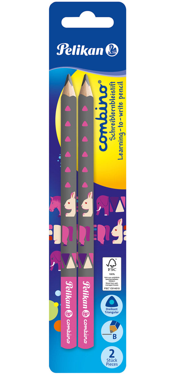Pelikan-Schreiblernbleistift-Combino-2er-Pack-B-pink-lafueliki