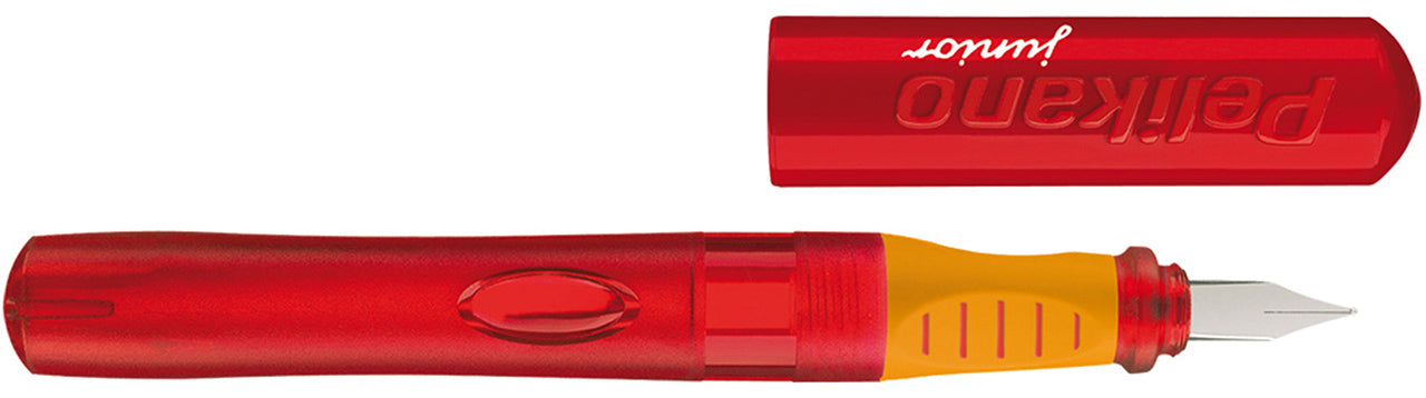 Pelikan-Schulfueller-Pelikano-Junior-fuer-Linkshaender-rot