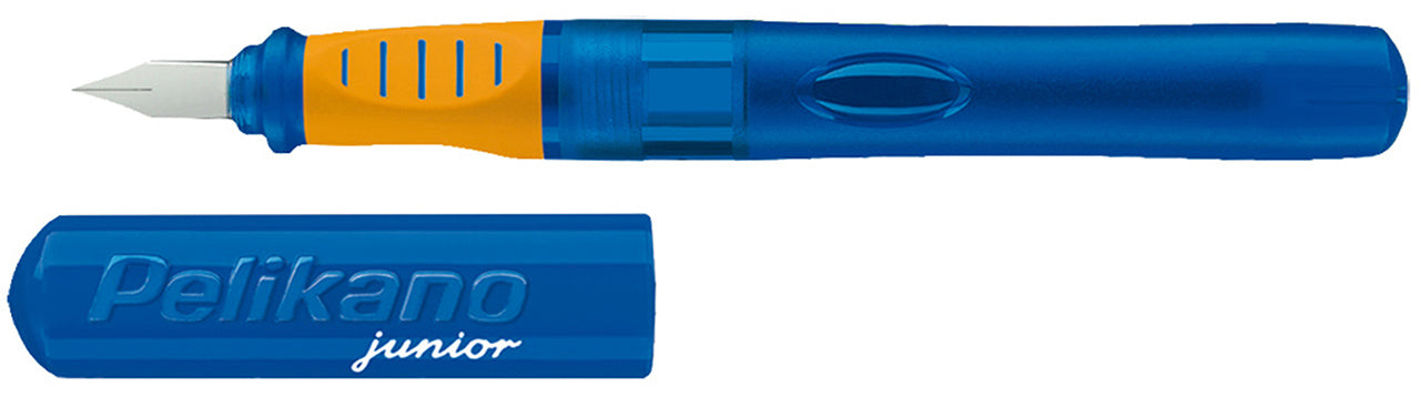 Pelikan-Schulfueller-Pelikano-Junior-fuer-Rechtshaender-blau