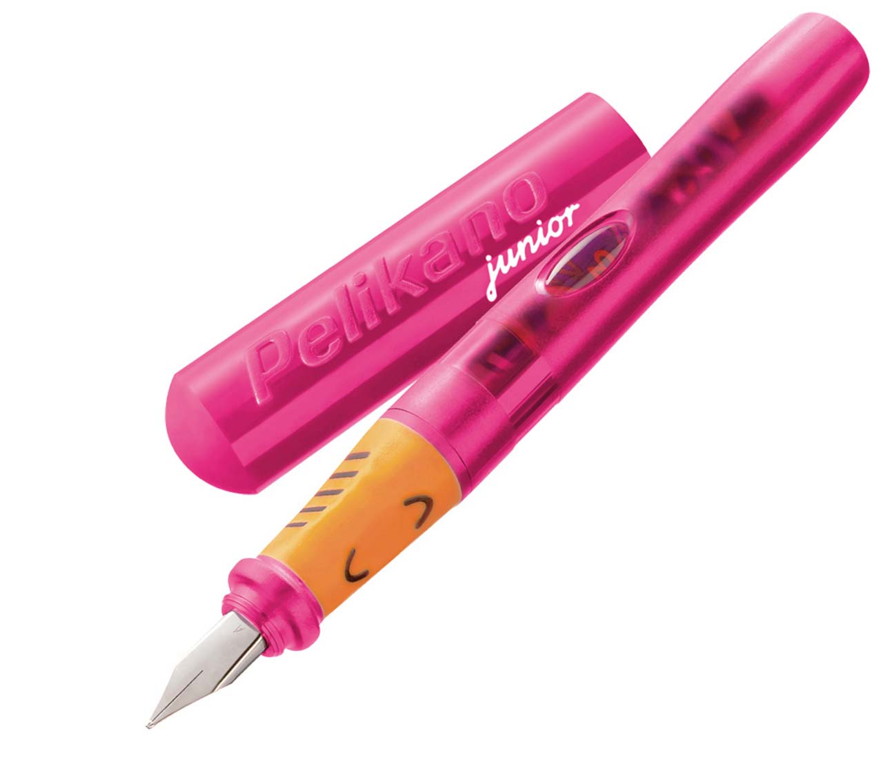 Pelikan-Schulfueller-Pelikano-Junior-fuer-Rechtshaender-pink