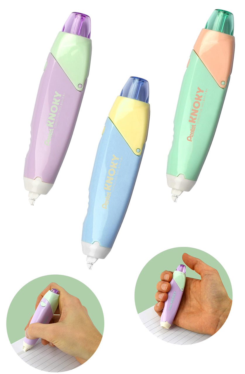 Pentel-Knoky-Korrekturroller-pastell-Druckmechanik-Mehrweg-kaufen-lafueliki
