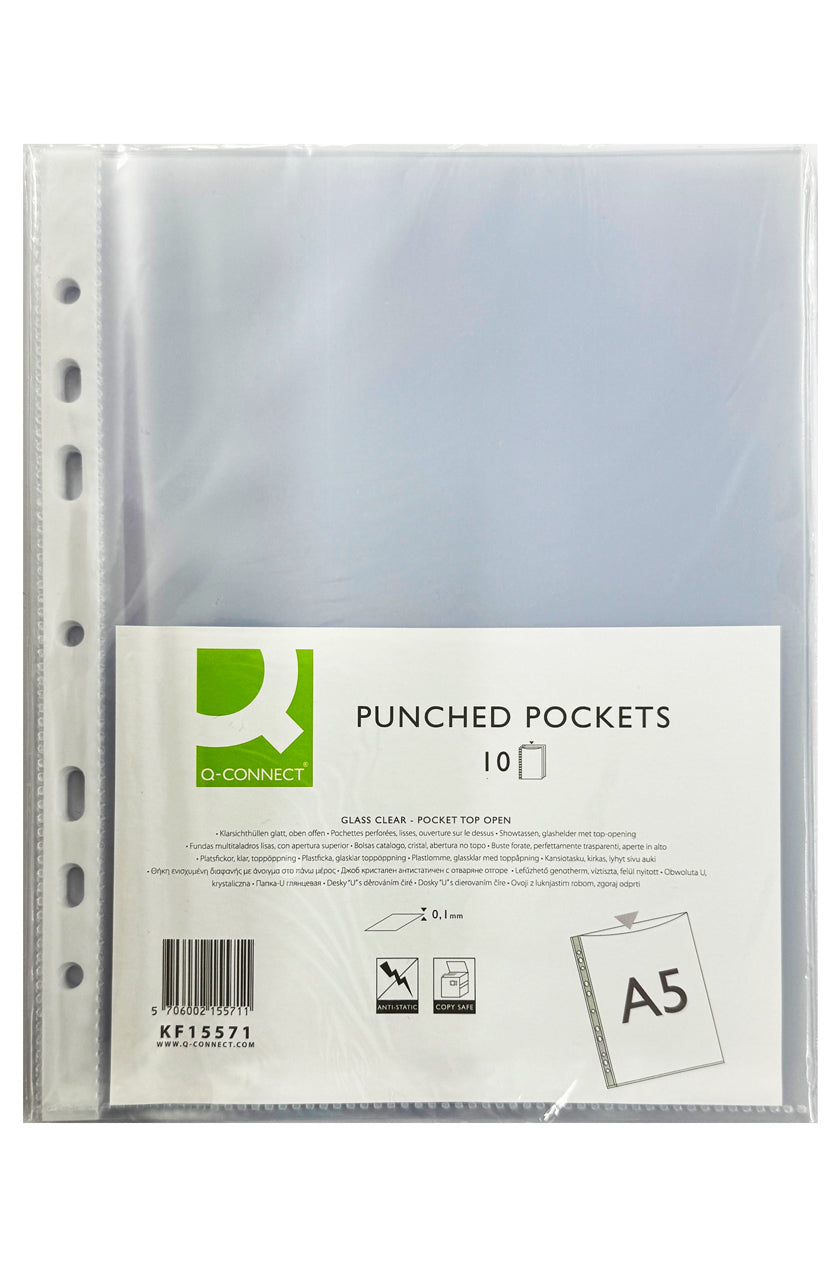Q-CONNECT-Prospekthuelle-Klarsichthuelle-Format-A5-glasklar-transparent-10-Stueck-5706002155711-kaufen-lafueliki