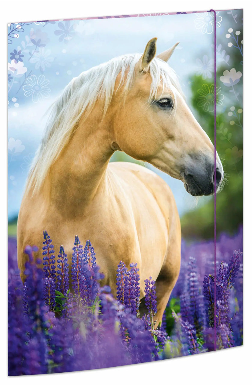 RNK-Verlag-Sammelmappe-A3-Pferd-lila-Karton-Pappe-45381-Zeichenmappe-4002871453813-Maedchen-Motiv-kaufen