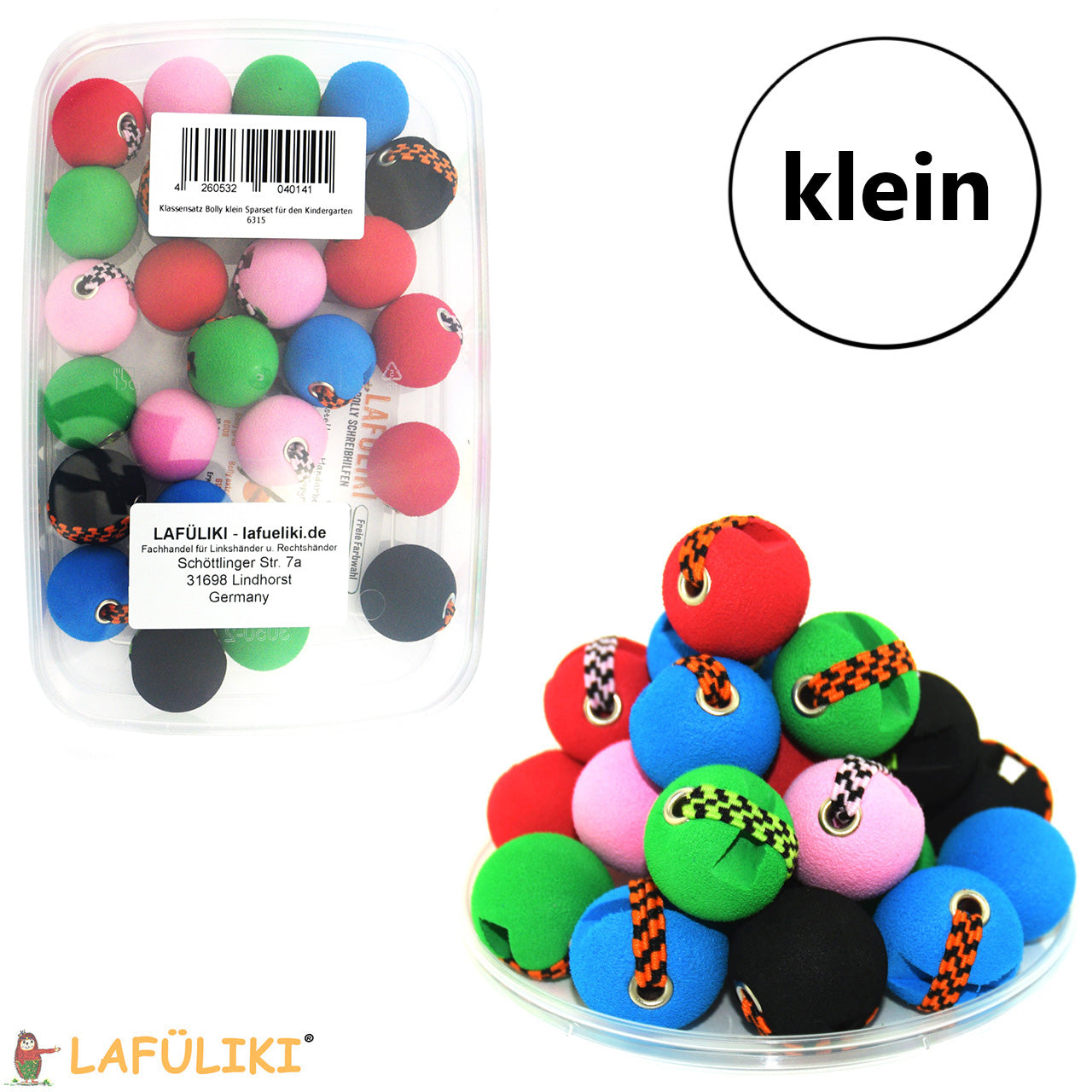 Schreibhilfe-Bolly-klein-Schreibkugel-ball-6315-Set-25-Stueck-Klassensatz-lafueliki