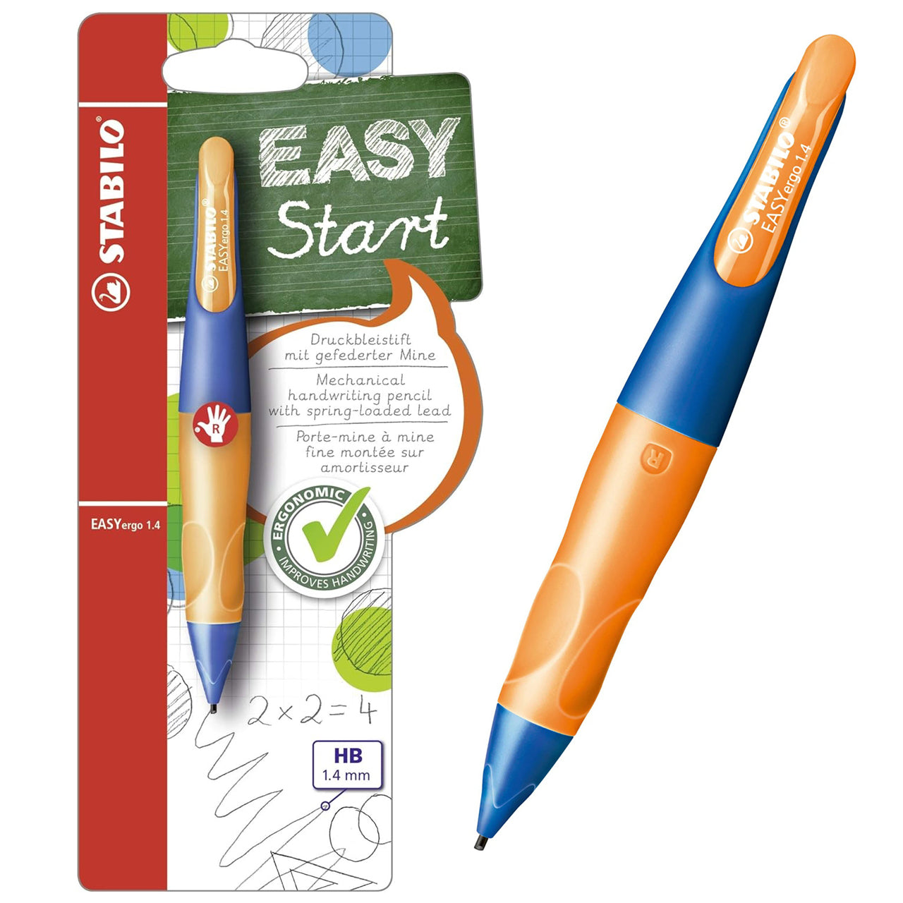 Stabilo-EASYergo-1-4-Druckbleistift-Rechtshaender-blau-orange-7882-6-hb-online-kaufen-lafueliki