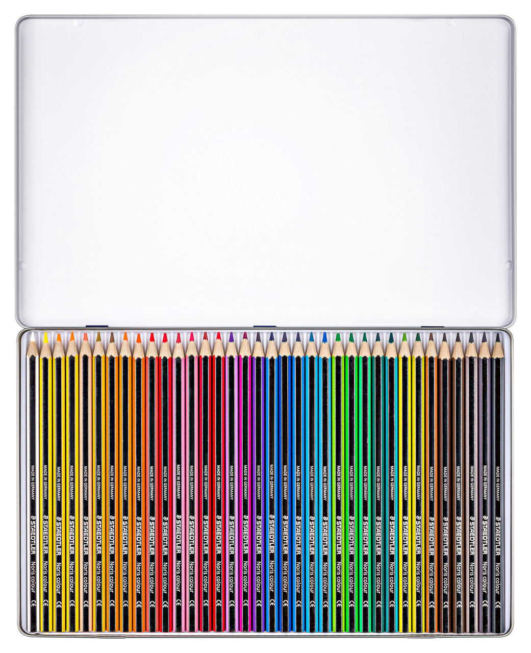 Staedtler-Noris-colour-185-Farbstift-36-Set-Metalletui-offen-lafueliki