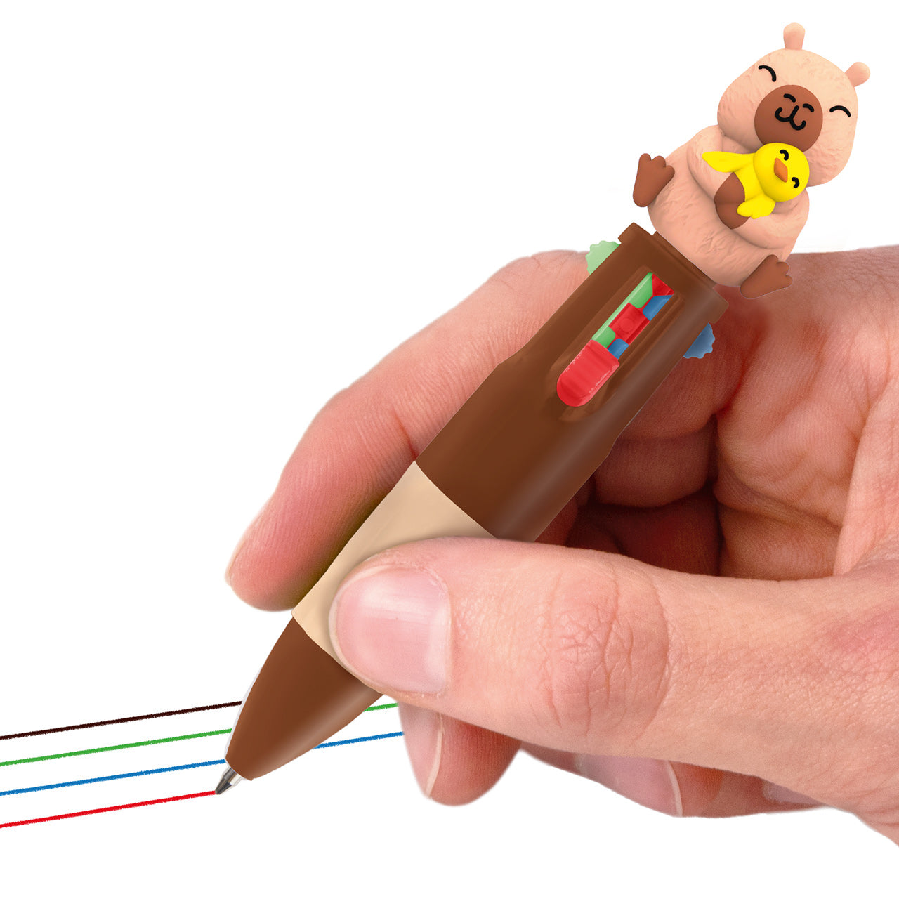 Trendhaus-Capybara-happy-life-Mehrfarbkuli-Topper-in-der-hand-lafueliki