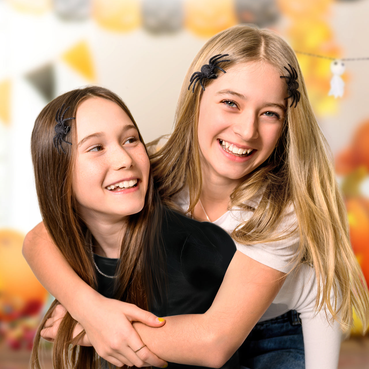 Trendhaus-Haarschmuck-schwarze-Spinne-2er-Set-klammer-963888-ZOMBIE-ZONE-anwendung-lafueliki