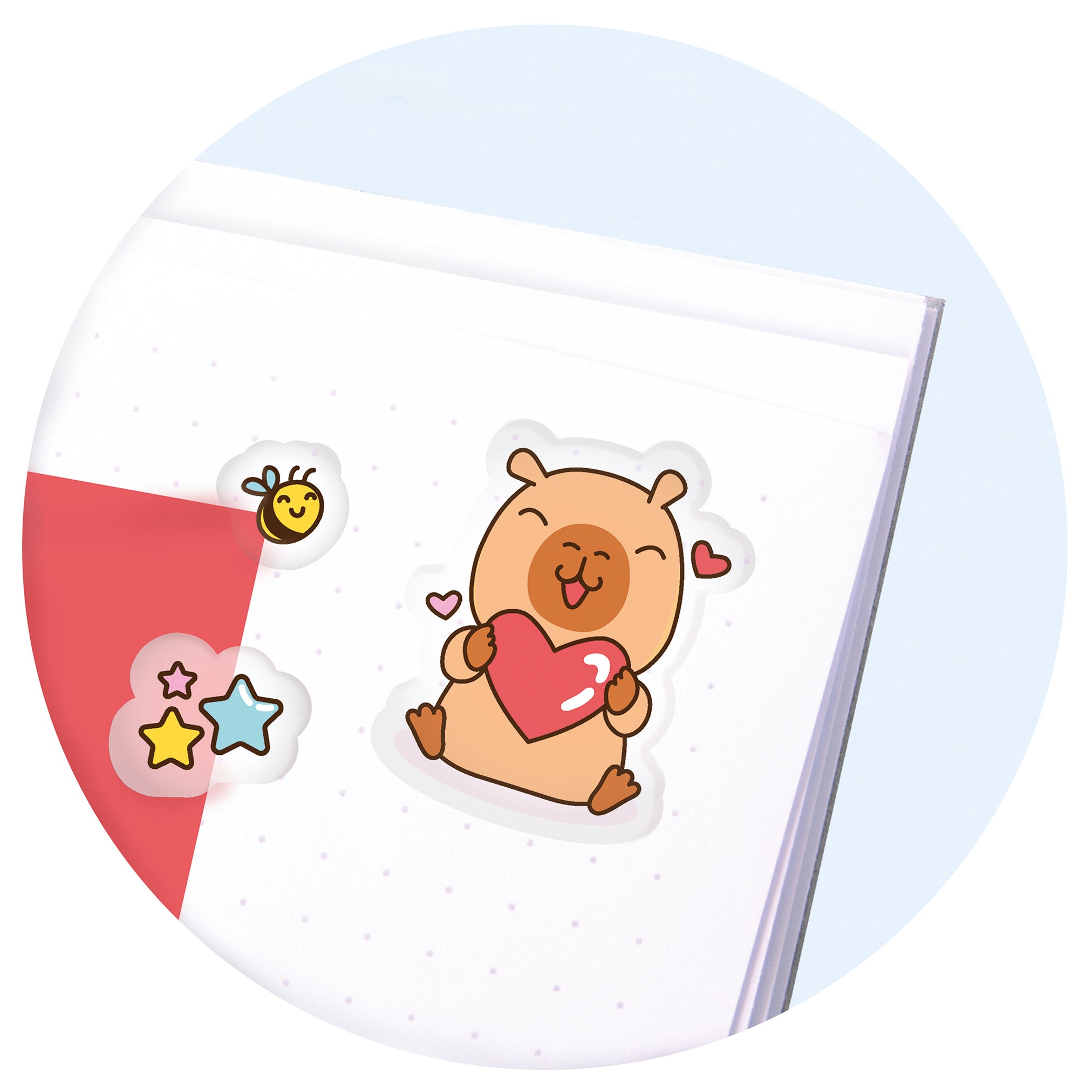 Trendhaus-Sticker-Set-Capybara-26-Premium-Sticker-anwendung-lafueliki