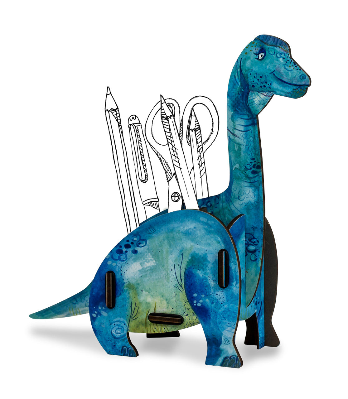 WERKHAUS® Stiftebox - Brachiosaurus