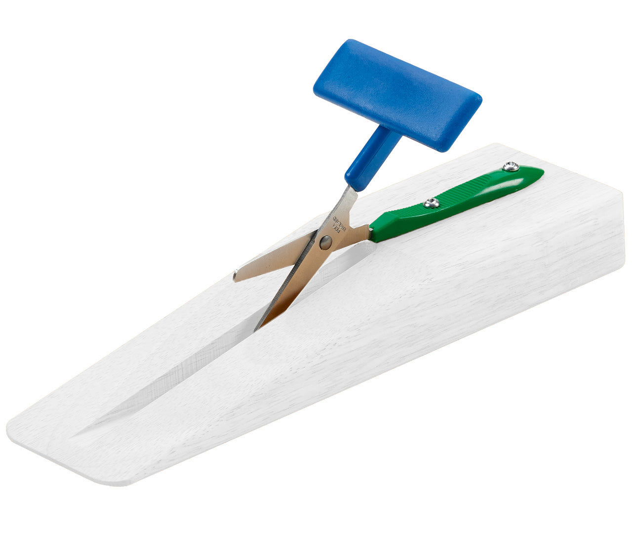 ersatzschere-Einhaender-Tischschere-selbstoeffnend-rund-auf-Holzsockel-PETA-PTT-1-WB-lafueliki