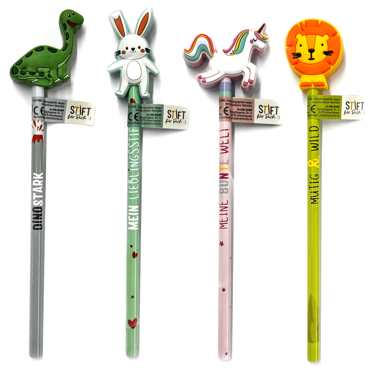 la-vida-stiftbeschwerer-Zoofreunde-bleistift-mit-spruch-Lafueliki-schreibhilfe