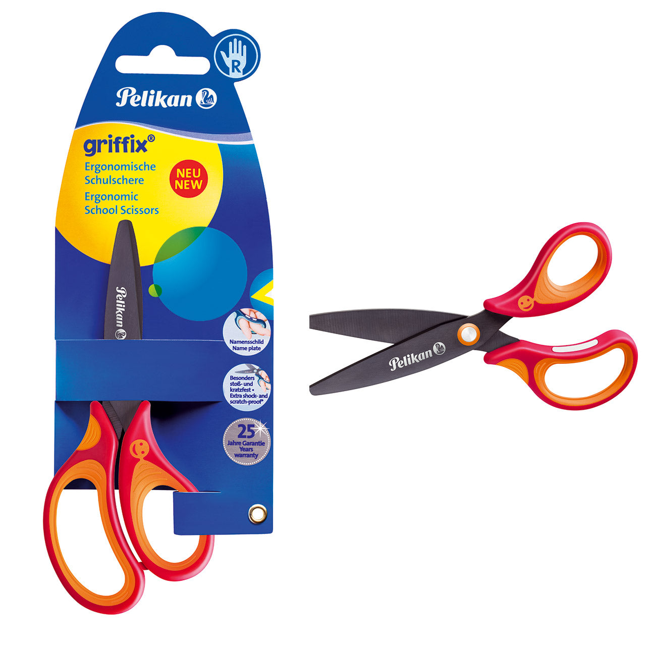 pelikan-Griffix-Schere-rot-rechtshaender