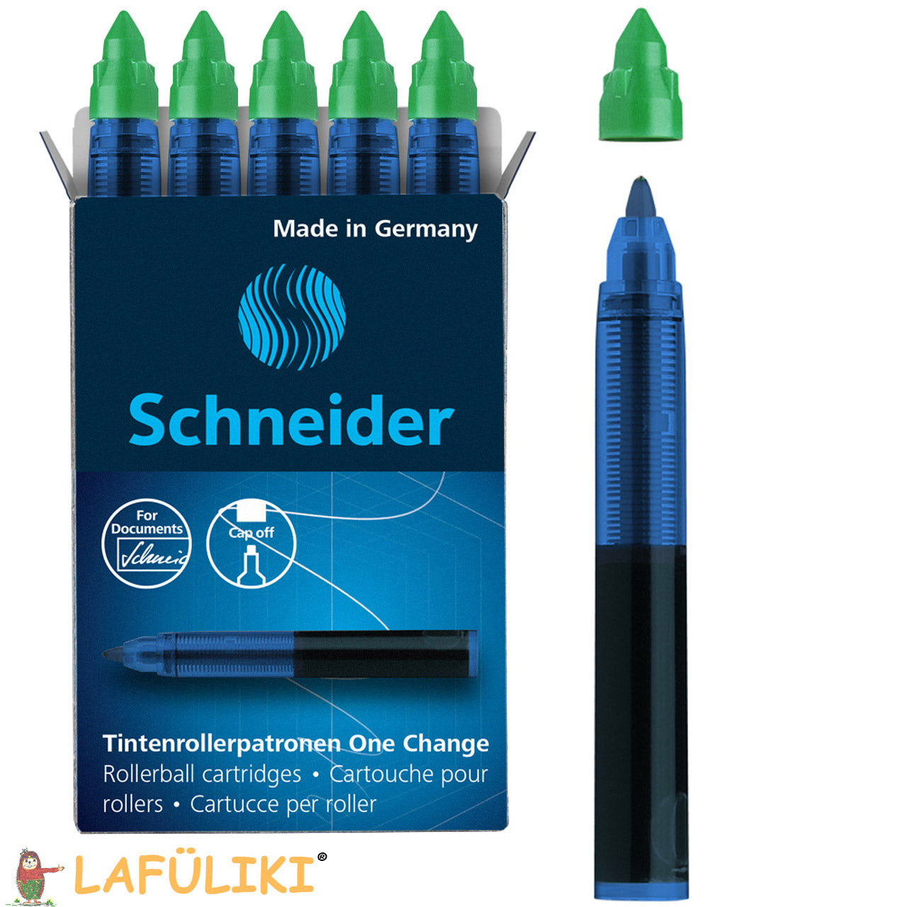 schneider-Tintenrollerpatrone-185401-one-Change-gruen-1854-schnelltrocknend-lafueliki